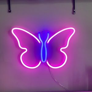 Neon Butterfly LED light